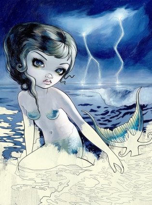 Mermaids Coloring Book фото книги 5