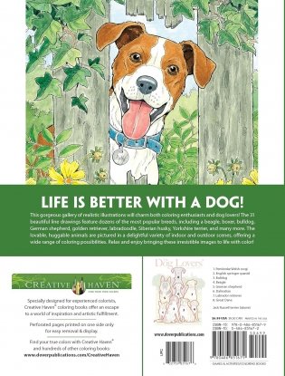 Creative Haven the Dog Lovers' Coloring Book фото книги 2