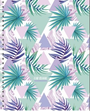 Тетрадь на гребне "Пальмы и треугольники", А5, 80 листов, клетка фото книги 3