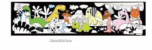 Бархатная раскраска "Динозавры" фото книги 3