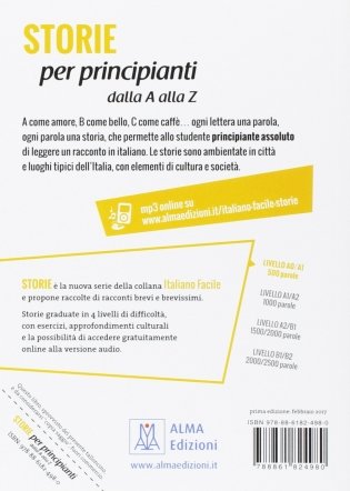Storie Per Principianti. Racconti Dalla A Alla Z. Livello A0-A1 + Online MP3 Audio фото книги 2