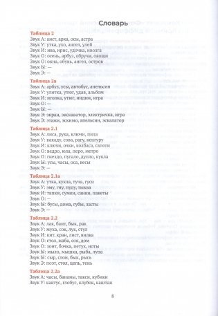 Фонематические таблицы. Комплект "Гласный тренинг". Средняя группа (4-5 лет). Старшая группа (5-7 лет) фото книги 4