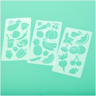 Набор трафаретов Мульти-Пульти 10х18 см, Фруктовая корзина, 3 шт., европодвес. Арт. НТ_54112 фото книги 6