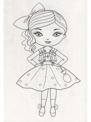 Раскраска. Стильные девчонки фото книги 2