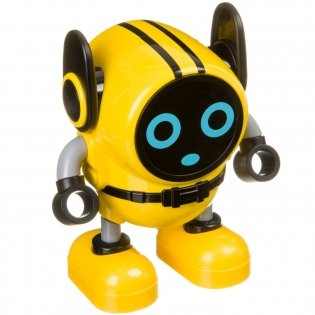 Робот-волчок многофункциональный с гироскопом Bondibon, с пусковым шнуром в комплекте (жёлтый) фото книги 4