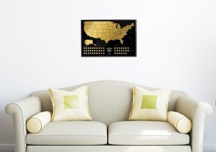 Карта "Travel Map USA Black" фото книги 5