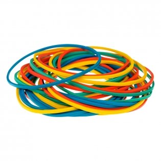 Банковская резинка 100 г. OfficeSpace, диаметр 40 мм, ассорти, европодвес. Арт. 333902 фото книги 3