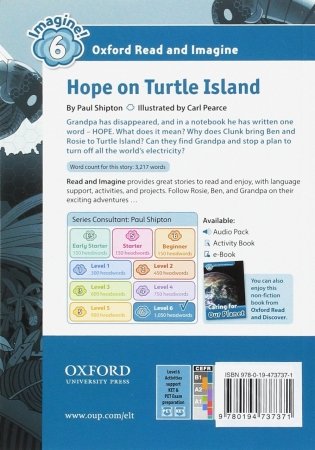 Oxford Read and Imagine. Level. 6 Hope on Turtle Island with Audio Download (access card inside) фото книги 2