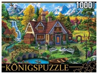 Пазлы "Konigspuzzle. Волшебный домик в горах", 1000 элементов фото книги