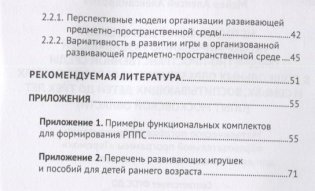 Методические рекомендации по формированию развивающей предметно-пространственной среды в дошкольных образовательных организациях и семьях, воспитывающих детей до трех лет. ФГОС ДО фото книги 3