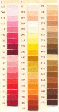 Карта цветов мулине "Риолис" (шерсть) фото книги