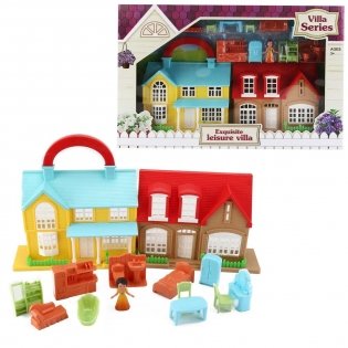 Дом кукольный "Вилла" с мебелью фото книги