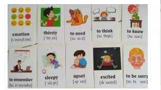 Учим английские слова. Эмоции и чувства. Развивающие карточки фото книги 3