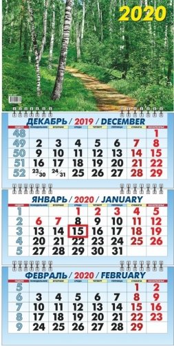 Календарь настенный "Тропинка в лесу" на 2020 год фото книги