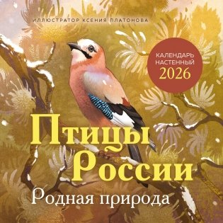 Птицы России. Родная природа. Календарь настенный на 2026 год (300х300 мм) фото книги