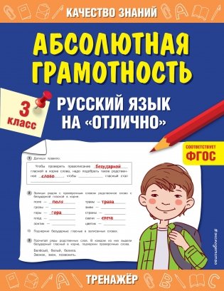 Абсолютная грамотность. Русский язык на «отлично». 3 класс фото книги