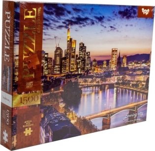 Пазл "Вечерний город Франкфурт. Германия", 1500 элементов фото книги