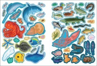 Подводный мир. Игры с многоразовыми наклейками фото книги 2
