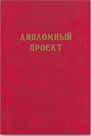 Папка для дипломной работы "Дипломный проект", А4, 100 листов, красная фото книги