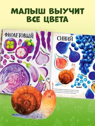 Приключения улитки Элли в мире фруктов и овощей (мягкая обложка) фото книги 4