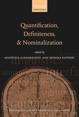 Quantification, Definiteness, and Nominalization фото книги