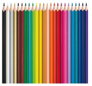 Карандаши цветные "Pulse", 24 цвета фото книги 2