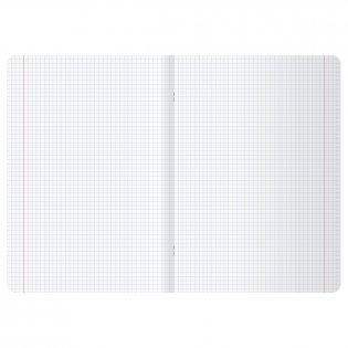 Тетрадь 48 л., А4 клетка BG UniTone. MIX, пластиковая обложка, микс цветов. Арт. Т4ск48_пл 57515 фото книги 2