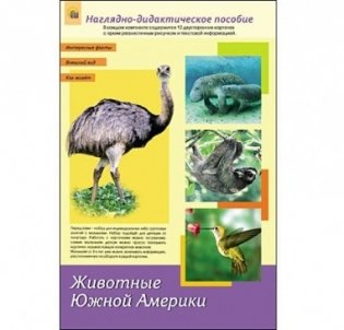 Дидактическое пособие "Животные Южной Америки", формат А4 фото книги