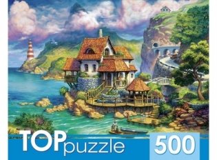 Пазлы "Toppuzzle. Прибрежный домик", 500 элементов фото книги