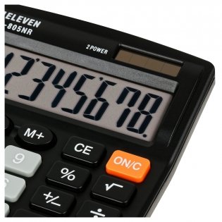 Калькулятор настольный Eleven SDC-805NR, 8 разр., двойное питание, 127х105х21 мм, черный. Арт. SDC-805NR фото книги 4