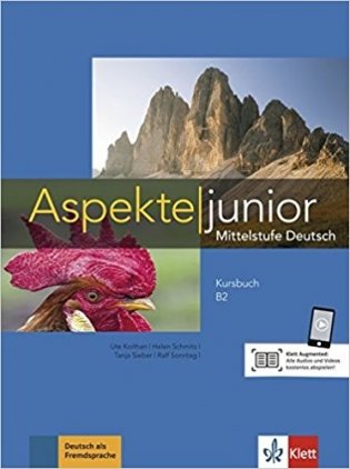 Aspekte junior B2. Kursbuch mit Audios zum Download фото книги