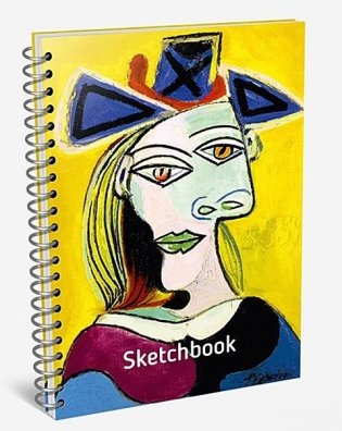 Скетчбук "Пикассо. Голова женщины в голубой шляпе" (А5) фото книги