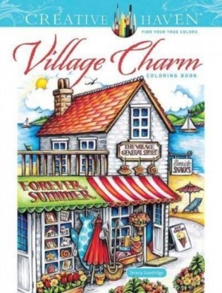 Creative Haven Village Charm Coloring Book фото книги