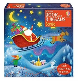 Usborne Book and 3 Jigsaws: Santa фото книги