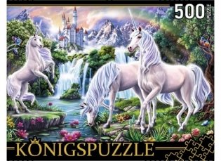 Пазлы "Konigspuzzle. Волшебные единороги", 500 элементов фото книги