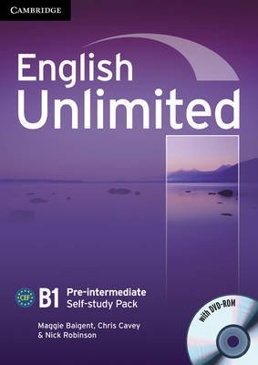English Unlimited. Pre-Intermediate. Self-study Pack (Workbook) (+ DVD) фото книги