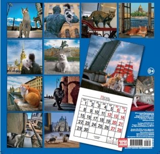 Календарь на 2020 год "Кошки Санкт-Петербурга" (КР10-20088) фото книги 2