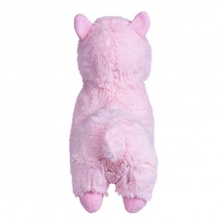 Мягкая игрушка "Альпака", 25 см, розовая фото книги 3
