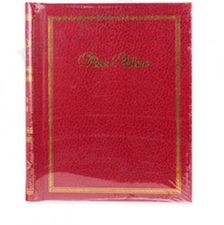 Фотоальбом "Семейные моменты" (красный, золотой) фото книги