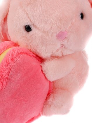 Мягкая игрушка "Зайчик с розовым сердцем" (25 см) фото книги 3