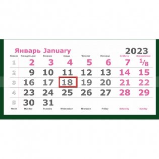 Календарь на 2022-2023 года "Перевертыш. Стиль жизни", трехблочный, 305х710 мм фото книги 3
