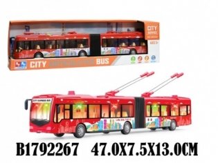 Транспорт инерционный "Городской троллейбус", 47 см фото книги