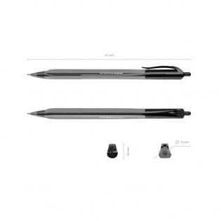 Ручка шариковая автоматическая "Ultra Glide Technology U-28", черная фото книги 3