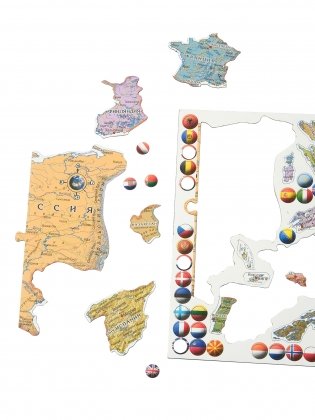 Пазл магнитный "Карта Европы" (арт. GT1123) фото книги 3