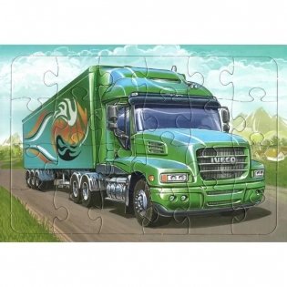 Пазл 24 элемента. Грузовой автомобиль ИВЕКО фото книги