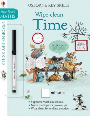 Wipe-Clean. Time 8-9 фото книги