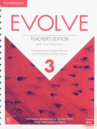 Evolve 3. Teacher's Edition with Test Generator фото книги