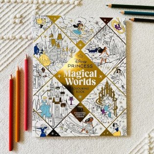 Disney Princess Magical Worlds Colouring Book фото книги 5