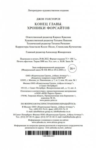 Конец главы. Хроники Форсайтов фото книги 27