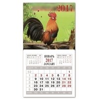 Календарь на магнитном креплении на 2017 год "Символ года. Петух 1" фото книги